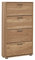 Home4You Schuhkipper - Eiche Furnier - B 78 cm - 4 Klappen