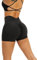 HAWILAND Kurz Leggings Damen - Scrunch Butt Sportshorts Booty Push Up Shorts High Waist Figurformend Hotpants für Gym Fitness Workout #3 Schwarz S