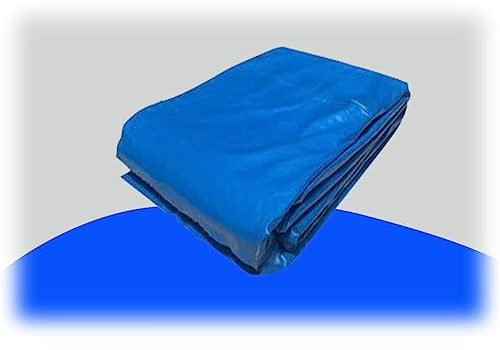 Pool Membrane Teichfolie, Faltbare Undurchlässige Folie Heavy Duty Undurchlässige Membrane Leichtgewichtige Teichfolie, Glatte Oberfläche, Langlebig Und Verschleißfest ( Farbe : Blau , Größe : 3x4m )