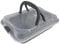 Intirilife Backblech mit Abdeckhaube zum Transportieren in Silber - Außen 37.1 x 25 x 9 cm - Innen 31 x 21 x 5.5 cm - ca 2.6 Liter Füllmenge - Rechteckiger Behälter Antihaft Kuchen Box mit Tragegriff