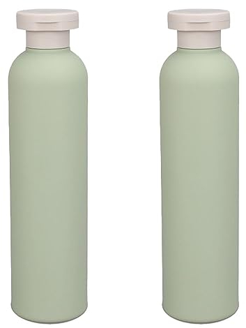 2 Pcs Empty Shampoo Bottles Flip Cap Shower Gel Bottle Refillable Squeeze Containers Be Suitable for toiletries Shower Gel Lotions Cream Body Wash Conditioner