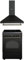 SOLTHERMIC COMBO PACK NEGRO RÚSTICO COCINA VTC con HORNO 50L 50X50 + CAMPANA DE 60 H60PR (3 fuegos, gran potencia de extración)