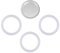 1 Filter and 3 Silicone Moka Pot Gasket Seals Replacement for Aluminium Moka Pot and Stovetop Espresso Coffee Maker (3 Cup)