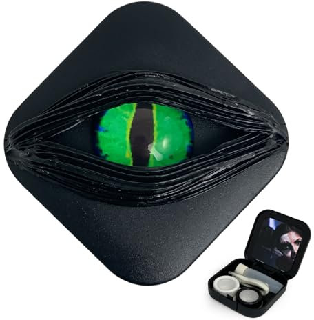 UpaClaire Contact Lens Case Color Contact Lens Removal Kit - Green Forest Eye
