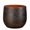 Mica Decorations Pot de Fleurs Enrique - 28x28x25 cm - Terre Cuite - Vert foncé