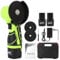 anwhriet Cordless Angle Grinder,550W Mini Grinder,Battery-Operated Angle Grinder,High Speed Battery with Non-Slip Handle,Electric Grinding Tool for Grinding,Polishing (Green)