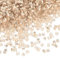 sourcing map 1400Pcs Glass Bugle Beads, 1.5x1.5mm Tube Mini Loose Glass Seed Spacer Bead for DIY Earrings Necklaces Bracelets Jewelry Making (Silver-Champagne)