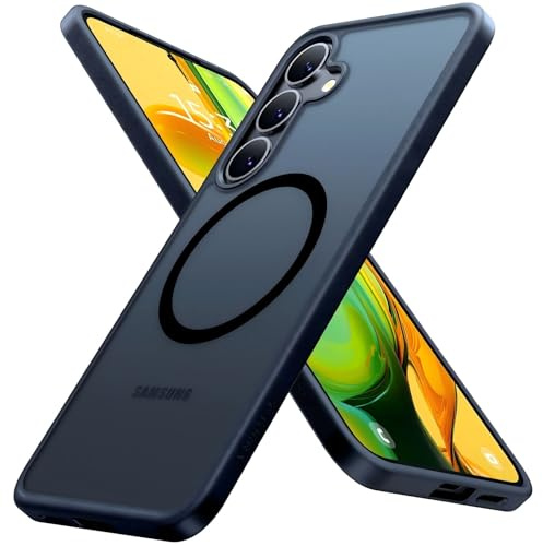 TORRAS Guardian-Mag Samsung Galaxy S25 Hülle für MagSafe, Militärschutz | 18N Magnetkraft, MagSafe-kompatibel. Militärzertifizierter Fallschutz aus 3,66m, 360° Airbag-Ecken, kratzfestes Hardcase.