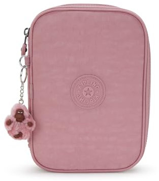 Kipling Trousse imprimée pour 100 stylos pour Femme, Rose à Volants, 8.25''L x 6''H x 2''D, Trousse imprimée pour 100 stylos pour Femme