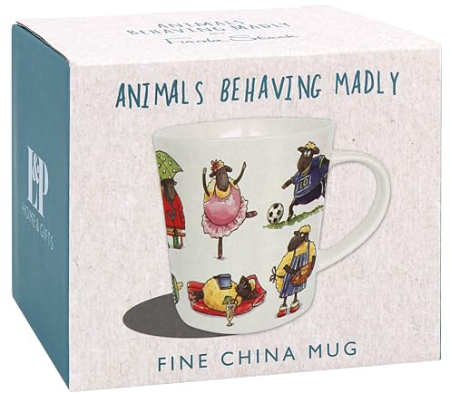 The Leonardo Collection Finola Stack Sheep Mug | Home & Kitchen, Stylish Ceramic, Tea & Coffee, Gift Mug