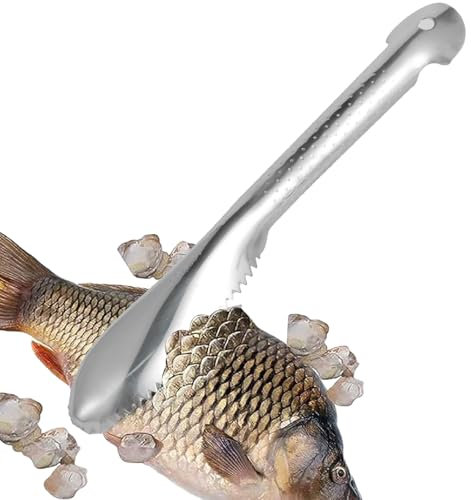 Windfromort Fischentschupper - Edelstahl Fischschuppen Entferner - Professioneller Fischschupper - Küchenhilfe Werkzeug - Fisch Schuppen Entferner für einfache Reinigung