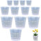 Armastuse 12 pièces Pot de Fleurs Plastique Transparent Pot de Fleurs extérieur, adapté pour Balcon intérieur, Bureau, extérieur