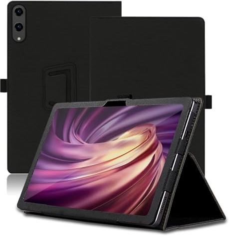 Case for DOOGEE Tab E3 Pro 13 inch, DOOGEE Tab E3 Pro Tablet Case, Folding Stand Protective Cover with Pencil Holder and Wrist Strap, Full Protection. (Black)