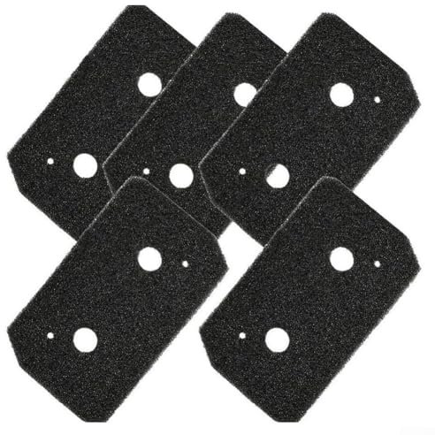 ZiStarlilife Confezione da 5 filtri in schiuma per Bosch per lavatrici Siemens serie 4 8, filtro di ricambio in spugna per asciugatrice, nero, 22,8 x 12,8 x 2 cm