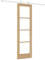 vidaXL Porte coulissante Orkdal Naturelle Et Blanche Bois Verre 61 X 198.5 cm Avec Rail Kit Quincaillerie Utilisation Intérieure Bar À Domicile Séparation Placard Minimaliste Finition Mate