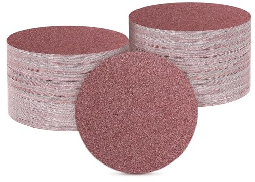 QUARKZMAN Schleifpapier 50mm(2 Zoll) 40 Körnung 150 Stück | Schleifpapier Schleifscheiben Klett-Schleifpapier Zufällige Exzenterschleifer Pads für Holzbearbeitung Automobil Metall