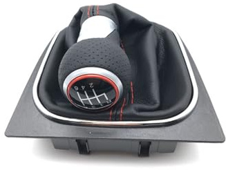 Pbqenxb Schaltknauf Für VW Für Golf 5 MK5 R32 Für GTI 2004-2009 5 6 Geschwindigkeit Auto Getriebe Stick Ebene Schaltknauf Knopf Schalthebel(6speed)
