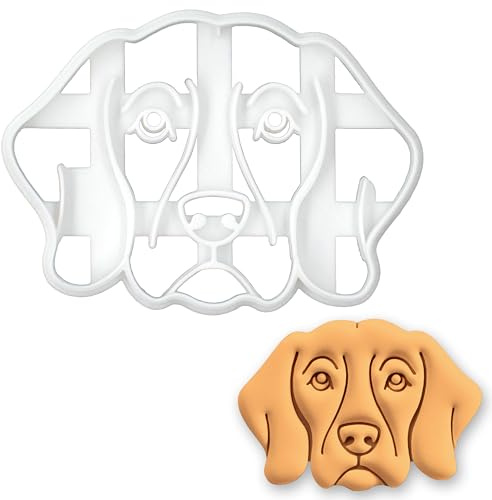 BAKERLOGY Weimaraner Kopf Ausstechform – Hundekeks Ausstecher für Tierliebhaber, Rasse Fans, Spendenaktionen, Hundefest, Adoption oder Tierheim Veranstaltungen, Backzubehör