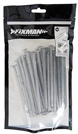 Fixman 397971 Hot-Dipped Galvanised Round Wire Nails 125 x 5.6mm 1kg Pack