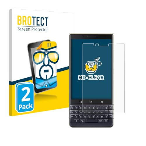 BROTECT (2 Stück Schutzfolie für BlackBerry Key2 LE Displayschutz Folie Made in Germany, Ultra-Klar