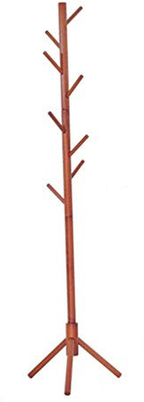 Garderobe Massivholzboden Dreieck Halterung Baum Haken einpolig Kleiderbügel (Color : A)