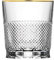 ARNSTADT KRISTALL - Bicchiere da whisky in cristallo Oxford, 9 cm, con bordo in oro 24 carati