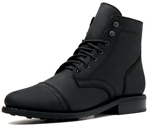 Thursday Boot Company - Stivali stringati da uomo, Nero (Nero opaco.), 44.5 EU