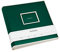 Semikolon 364061 Jumbo Album - 30x30 cm, 100 Seiten cremefarben, für 10x15 Fotos, mit Pergaminpapier - forest grün