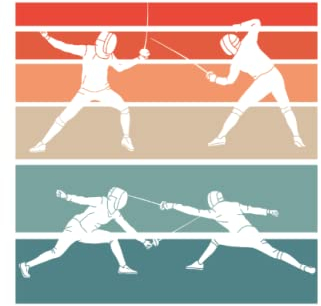 Fechtschritte Fechten Fechter Kampfsport Notizbuch: Tagebuch 120 Seiten liniertes Papier Handliches Format (15,24 × 22,86 cm entspricht ungefähr DIN A5)