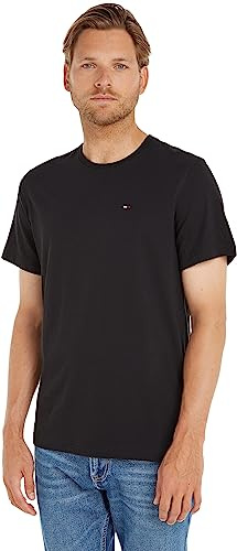 Tommy Jeans Herren Tjm Xslim Jersey Tee Dm0dm04411 Langarmhemd, Schwarz (Tommy Black), 3XL EU