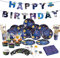 YiiiGoood 89pcs Weltraum Kindergeburtstag Pappteller, Servietten, Happy Birthday Girlande, Cake Topper, Weltall Partygeschirr Geburtstagsdeko Jungen Planeten Deko Partyset