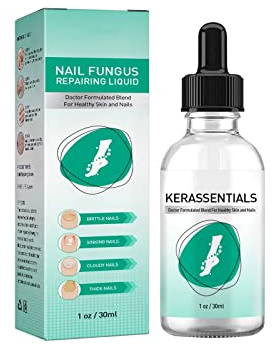 Kerassentials für Zehennagelpilz, Hand- und Fußverdickung Bright Nail Grey Nail Repair Cleanser, Kerassentials Zehennagelpilz, Behandlungsöl (3St)