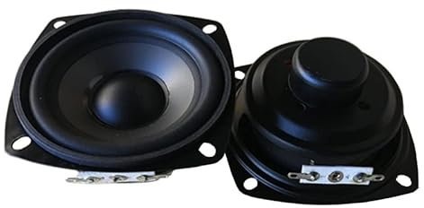 JINGERL Altavoz de Audio portátil de 3 pulgadas, 2 uds., unidad de altavoz impermeable de 8 Ohm y 15W de rango completo, altavoz de sonido de escritorio de graves medios DIY