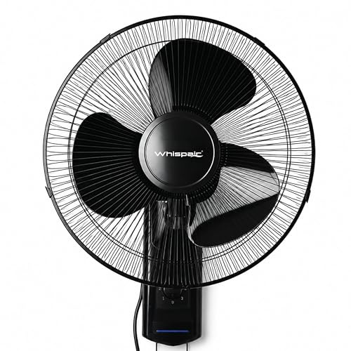 Whispair 3-Speed Oscillating 16 Wall Fan | Powerful, Quiet Cooling with Adjustable 3 Speed Settings - Perfect for Home & Office Spaces! (Single Fan)