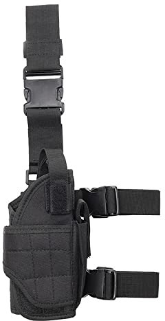 SKJJL Beinholster Pistole, Beinholster Pistolenholster, Holster Pistole, Oberschenkel Holster, Pistolenholster Bein mit Magazinbeutel für Jagdschießen, Airsoft, Militärspiele, Paintball Oder Cosplay