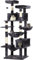 MSmask Tiragraffi grande altezza 193 cm, XXL, con 2 grotte, 2 piattaforme, amaca, albero di gatto con più livelli, albero tiragraffi alto a soffitto