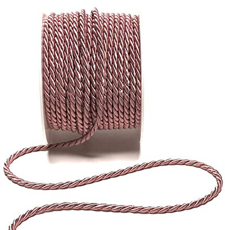 s.dekoda Kordel 15m x 4mm Altrosa Drehkordel Dekoband Kordelband Kordelschnur