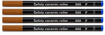 Schmidt 888 Rollerball Fine Tip Nachfüllmine (Blaue Fine Refill (4 Stück)