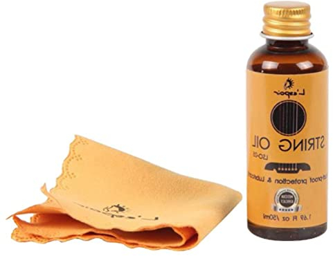 hero-s Gitarren-Saitenöl, rostfrei, Gitarre, Zitronenöl, Gitarre, Rosy Griffbrett, Stillöl, Gitarrenzubehör für Saitenpflege, 50 ml Gitarren-Stillöl