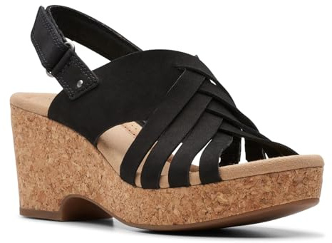 Clarks Women's Giselle IvyWedge Sandal | Casual Sandals