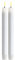 ReWu Deluxe Homeart Stabkerze 2 Stück 24 cm - Weiß