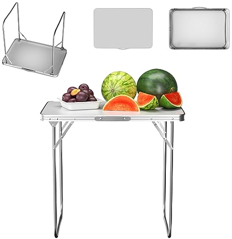 Huini Klapptisch, Mehrzweck-Outdoor-Möbel | 80 x 60 x 69cm Klapptisch | Leicht zu Transportieren und zu Lagern | Tragbarer Klapptisch für Bankette, Konferenzen und Ausstellungen