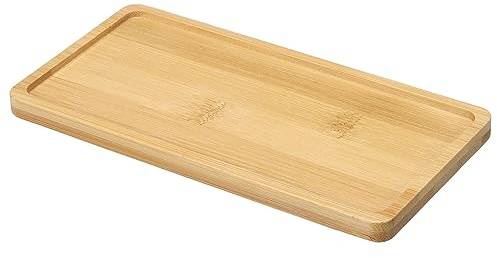 PATIKIL Bamboo Wood Saucer, 7x3.5 Inch Rectangle Wooden Plant Drainage Tray Bonsai Plants Saucer Succulent Pot for Home Balcony Patio