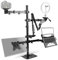 Duronic Social Media Stand SMDM10, Microphone Boom Arm, Camera Bracket Tripod, Ring Light Holder, Laptop Stand and Monitor Stand, 5-in-1 Video/Voice Broadcast Rig - Black