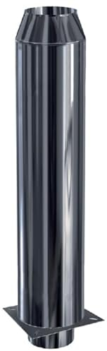 Einteilige doppelwandige Schornsteinverlängerung DW 150 - Höhe 1,0 Meter