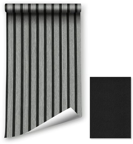 LZH-LP Selbstklebende Tapete zum Abziehen und Aufkleben Kontakttapete mit Holzmaserung, 44.5x1200CM 3D-realistische selbstklebende Holztapete abnehmbare Vinylfolienabdeckung