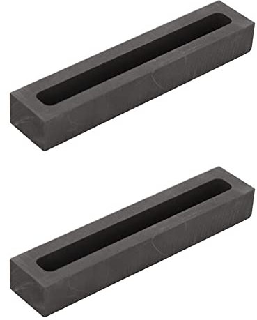NISHZHU 2 STÜCKE Barrenform Zum Gießen Von Gold, Silber, Metall, Kupfer, Messing, 3,1 X 0,3 X 0,3