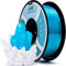 ZIRO PLA Filament 1.75mm, Transluzentes 3D Drucker Filament Kompatibel mit Den Meisten FDM 3D Druckern, 1KG(2.2lbs) Spule, Maßgenauigkeit +/- 0.03mm, Transluzentes Hellblau