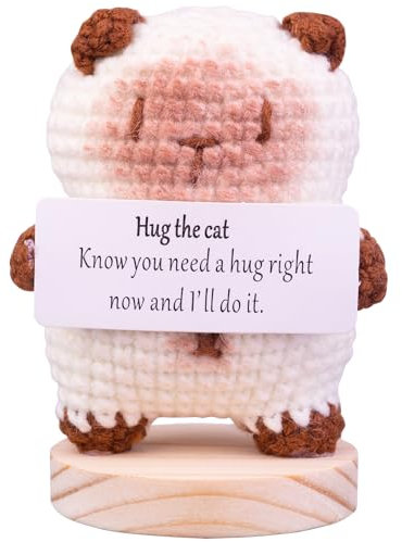 Mwmoeen Lustiger Positiver Pinguin, Positive Kartoffel Pocket Hug Geschenke Beste Freundin Geschenke für Freundin Kleine Geschenke für Frauen(B24)