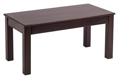 Krok Wood Sitzbank Tomas aus Massivholz in Buche, Farbe Dunkle Eiche (100 x 35 x 45 cm)